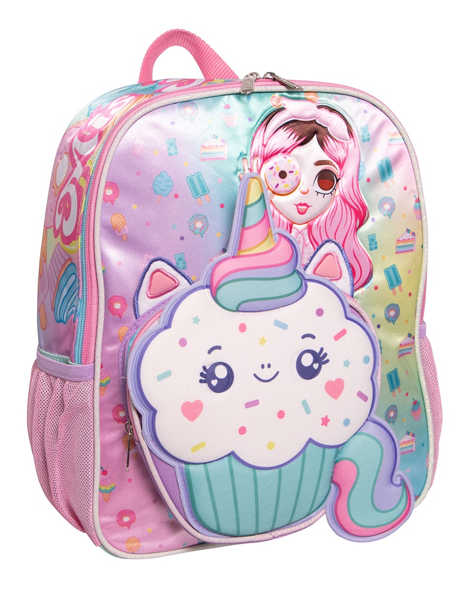 Mochila escolar Mis Pastelitos para niña 2