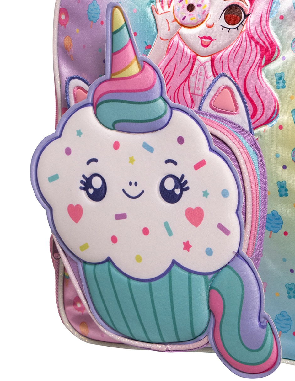 Mochila escolar Mis Pastelitos para niña 5